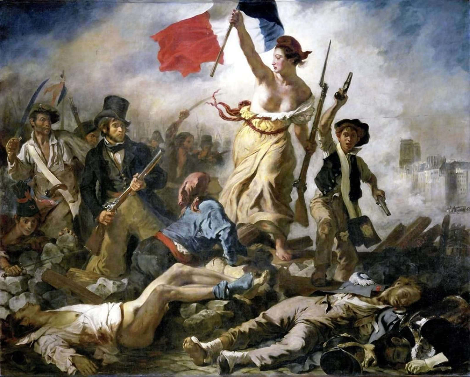 'La libertad guiando al pueblo' de Eugène Delacroix