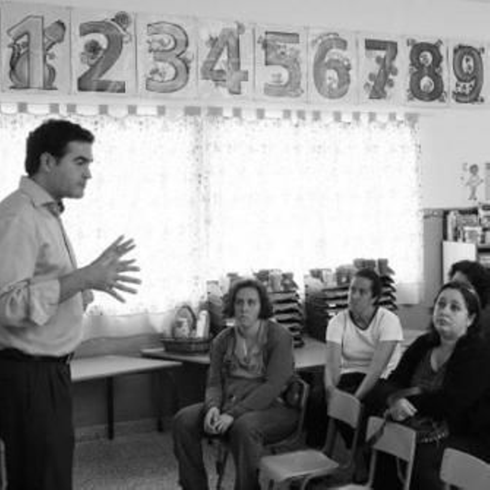 Un momento de la charla de ayer en el colegio El Rocío.