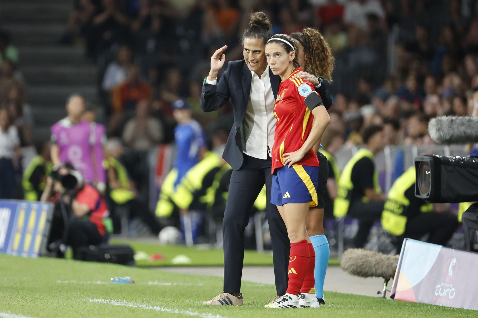 Las fotos del España - Portugal en la Eurocopa femenina
