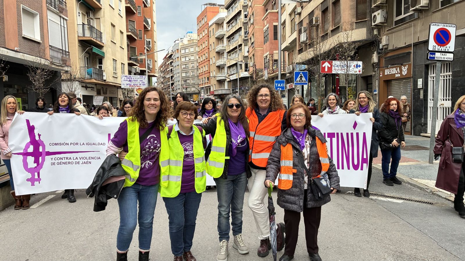 Manifestación del Día de la Mujer en Jaén.
