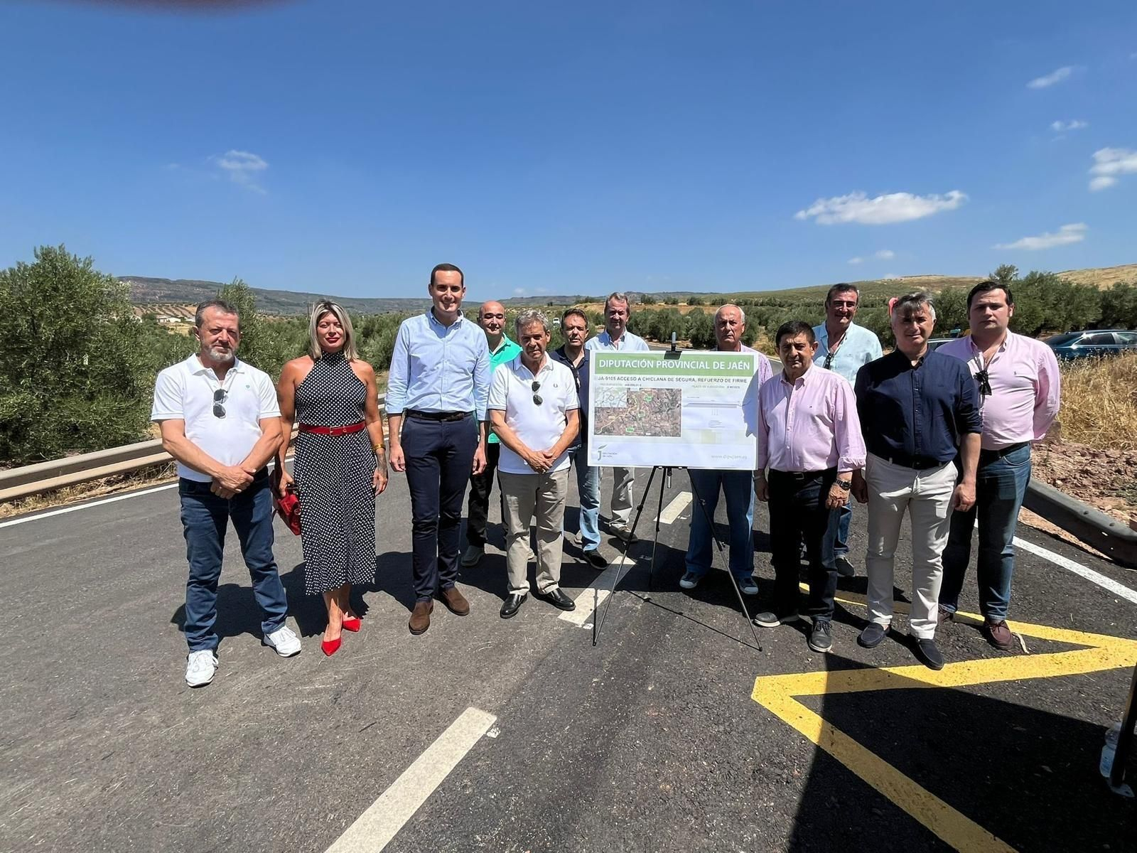 Inauguración obras de mejora de la carretera de acceso a Chiclana de Segura
