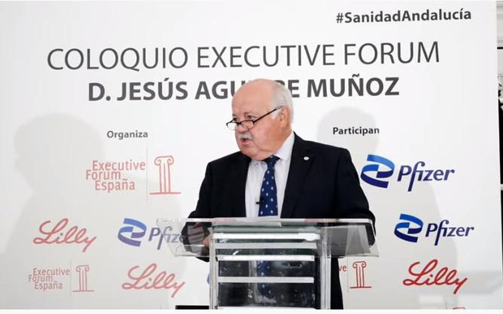 Jesús Aguirre, durante su intervención en el coloquio Executive Forum España.