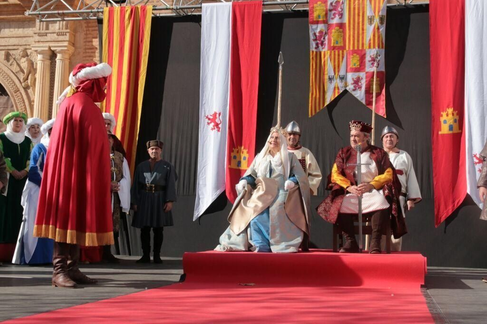 Uno de los momentos de la recreación histórica. Uno de los momentos de la recreación histórica.