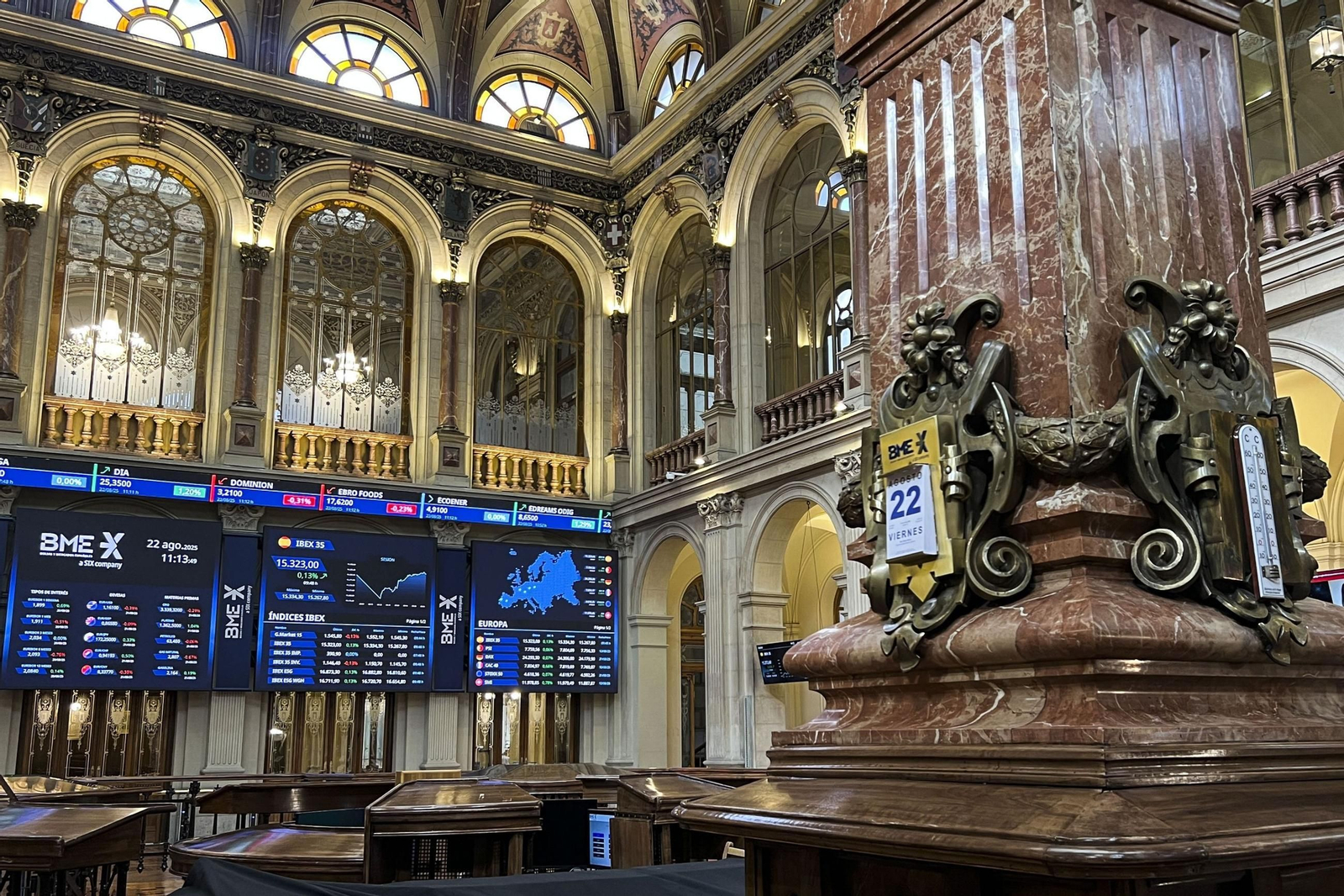 La Bolsa de Madrid.