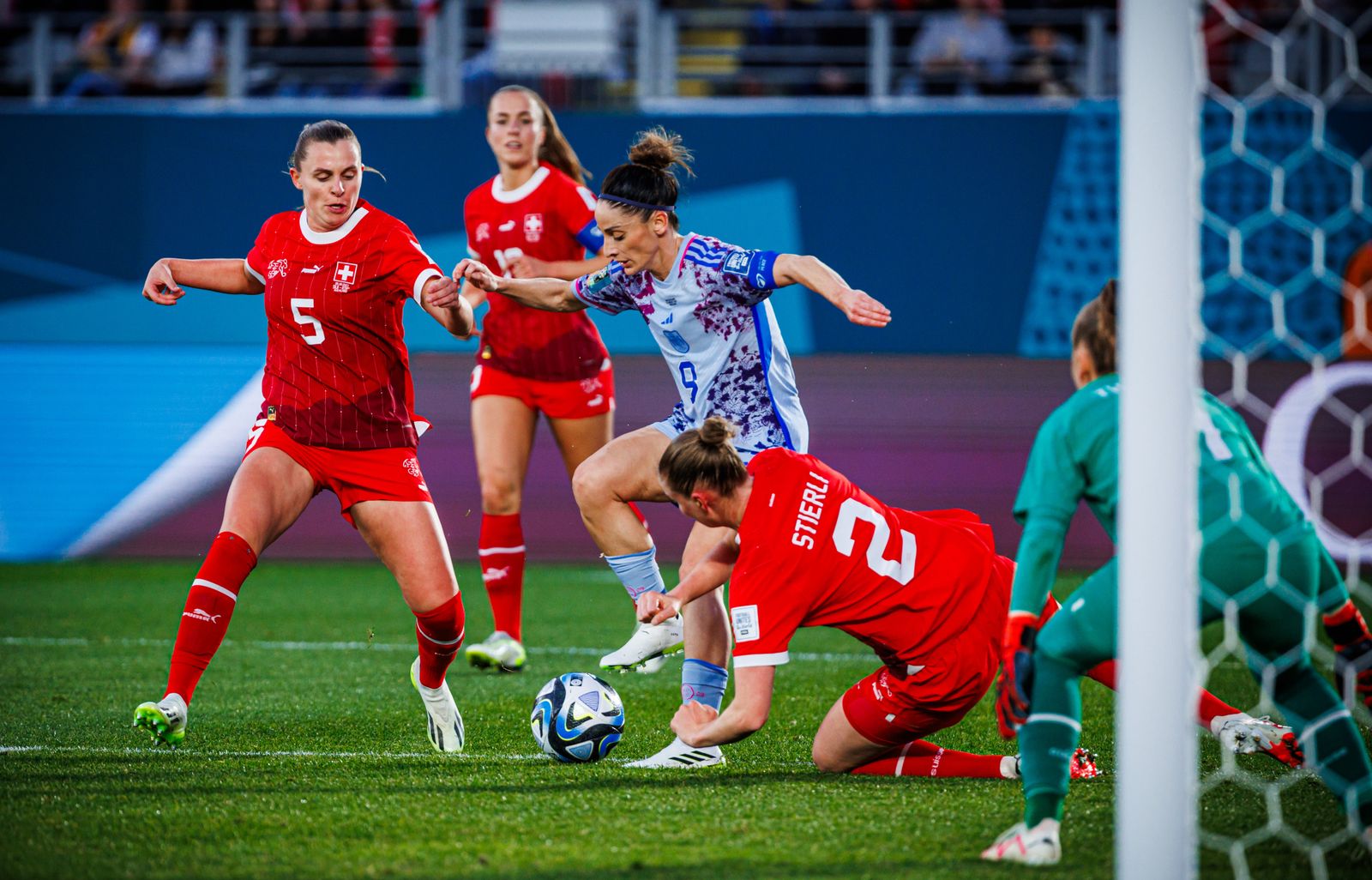 Las fotos de la goleada de España a Suiza en el Mundial femenino