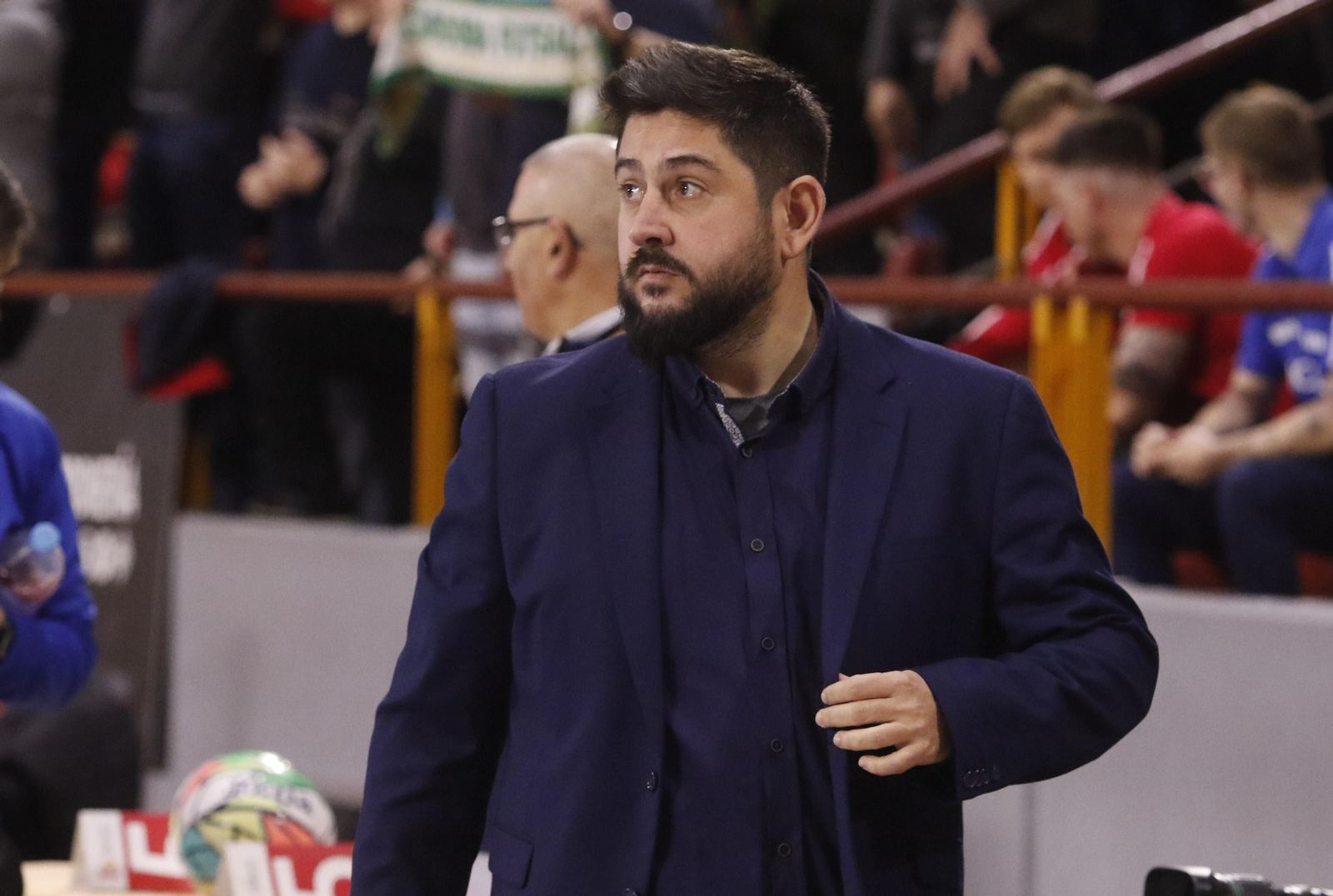 Josan González, antes de arrancar el encuentro en Vista Alegre.