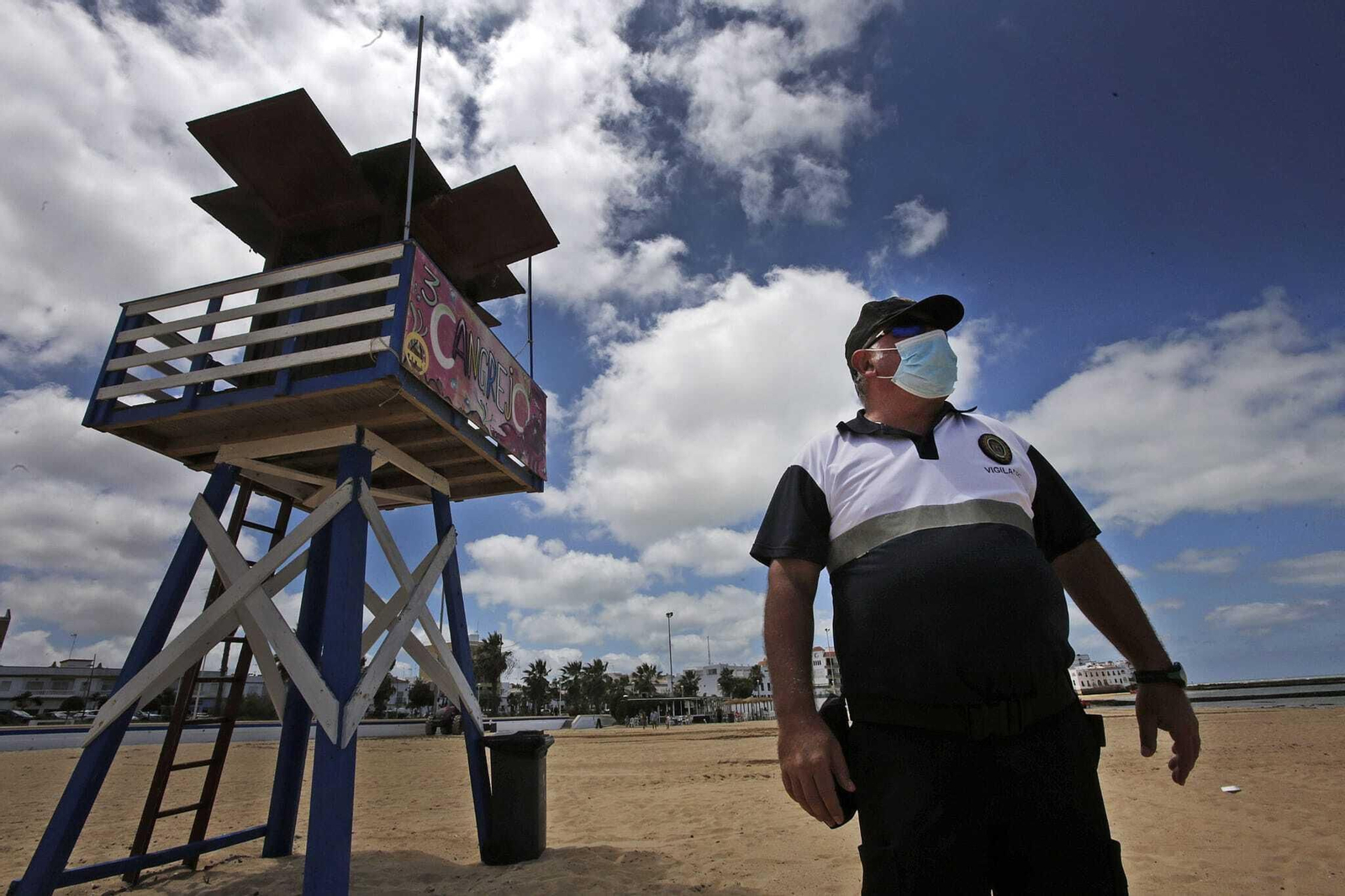 Sevillanos en la playas de Cádiz