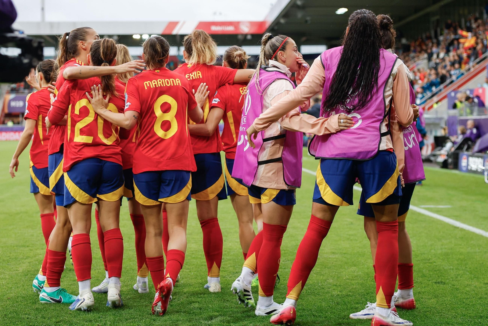 Las fotos de la goleada de España sobre Bélgica en la Eurocopa femenina