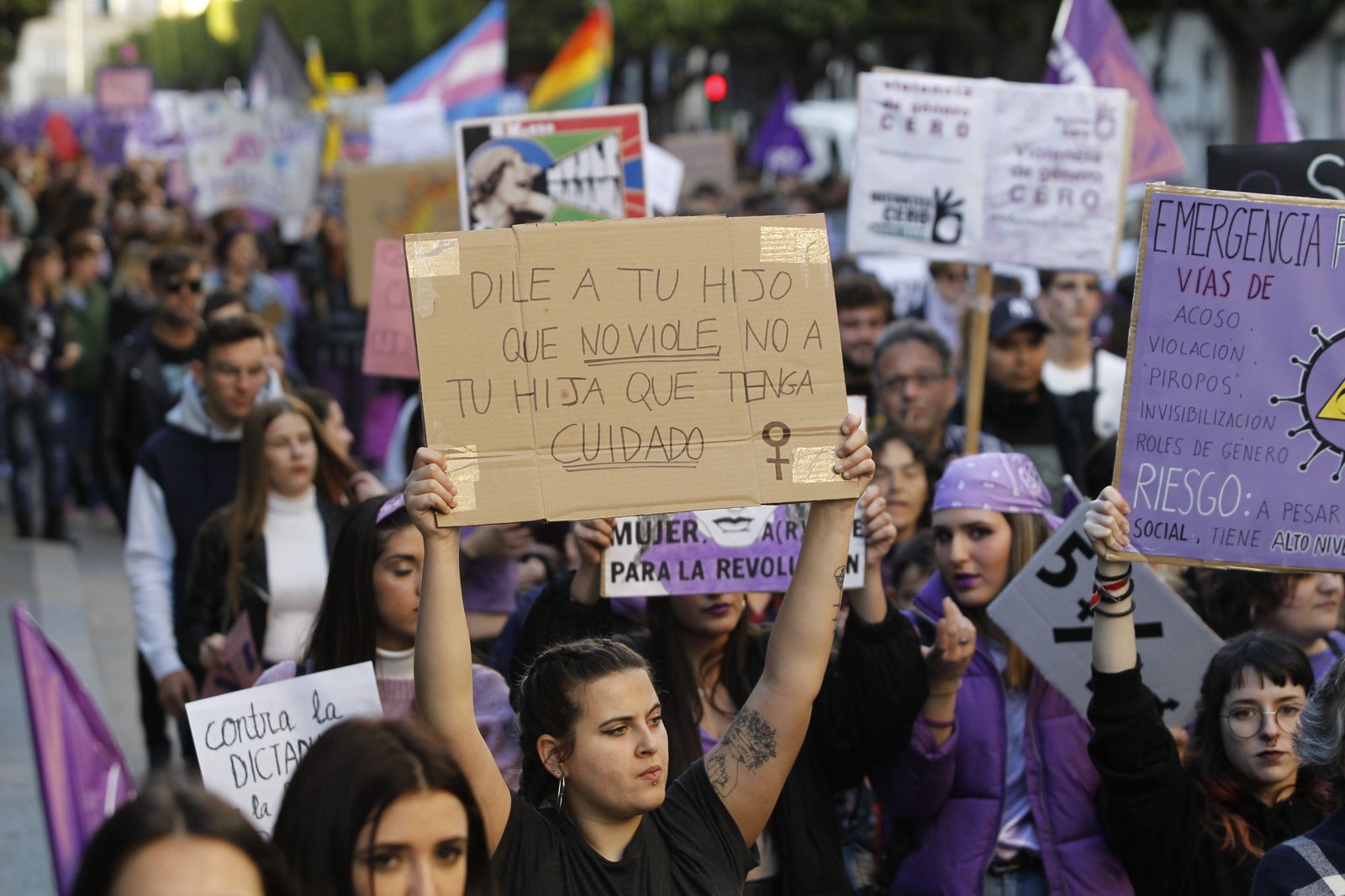 Fotogalería manifestación Día Internacional de la Mujer