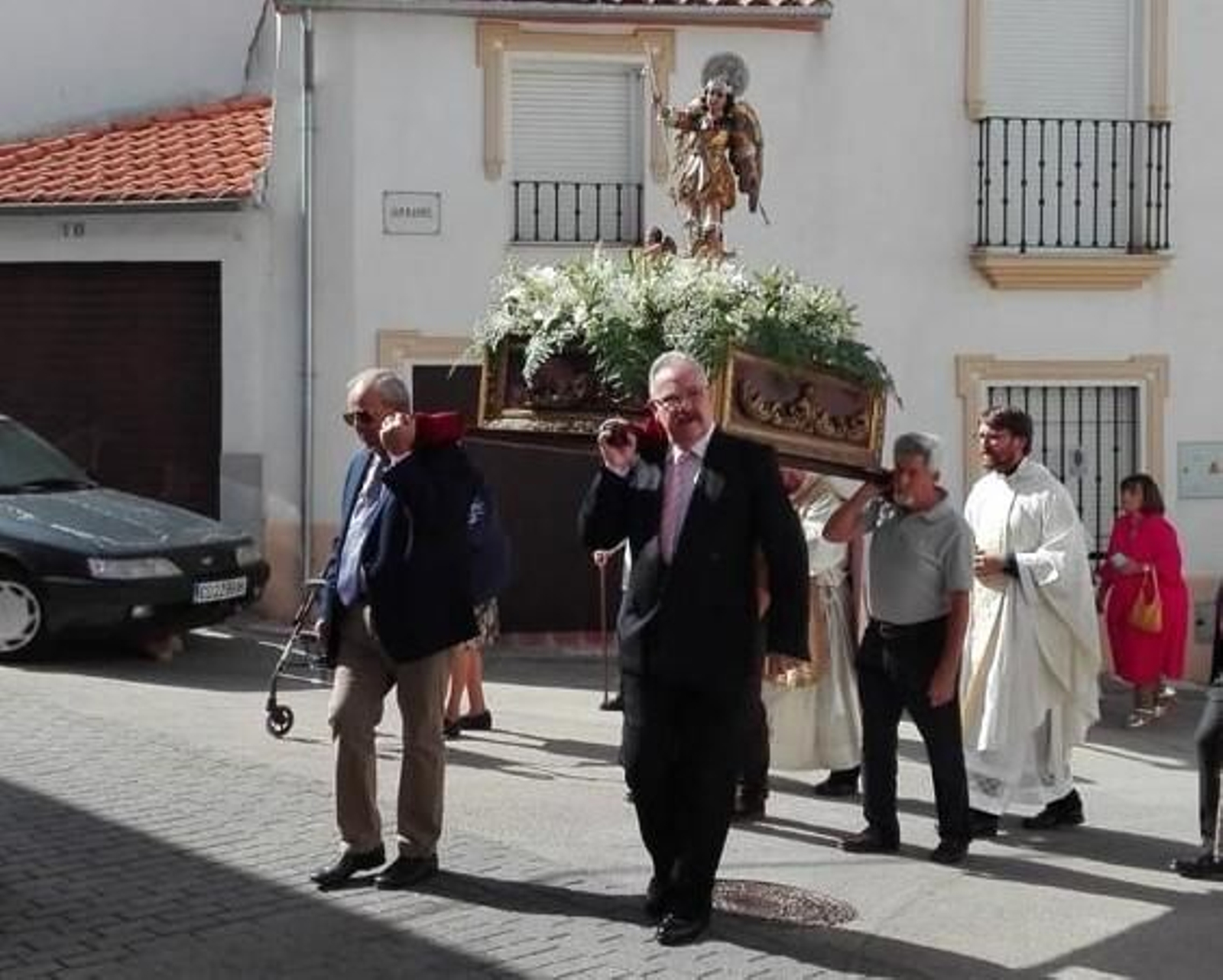 La procesión de San Rafael en Villaharta, en fotografías