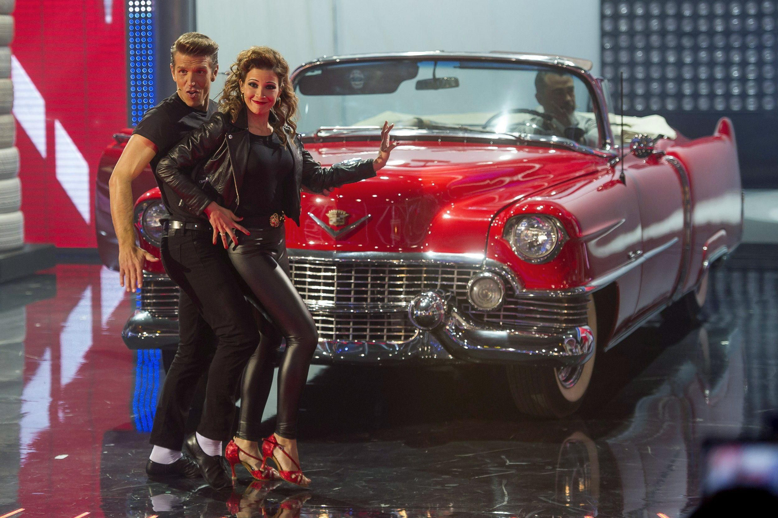 Manuel Díaz 'El Cordobés' y Virginia Troconis en el programa de Antena 3 'A bailar', en 2014