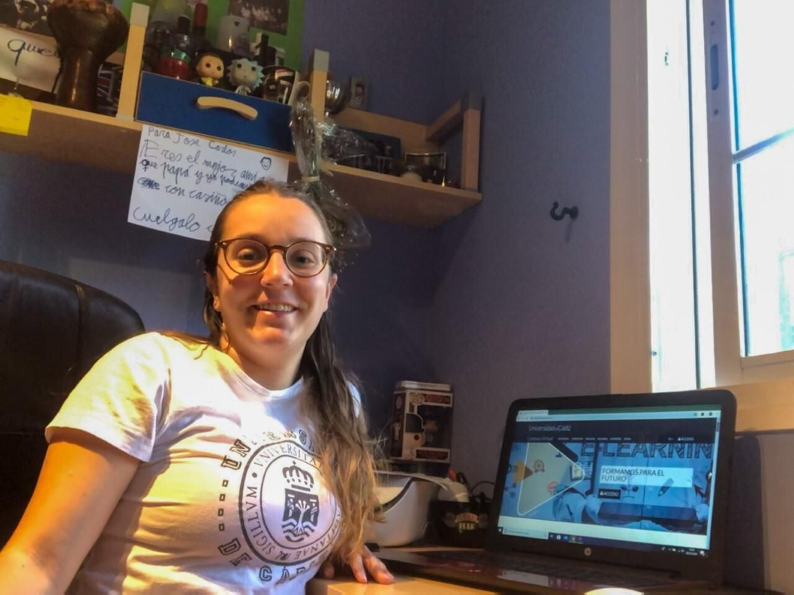 María Romero, estudiante de Educación Infantil de la UCA. María Romero, estudiante de Educación Infantil de la UCA.