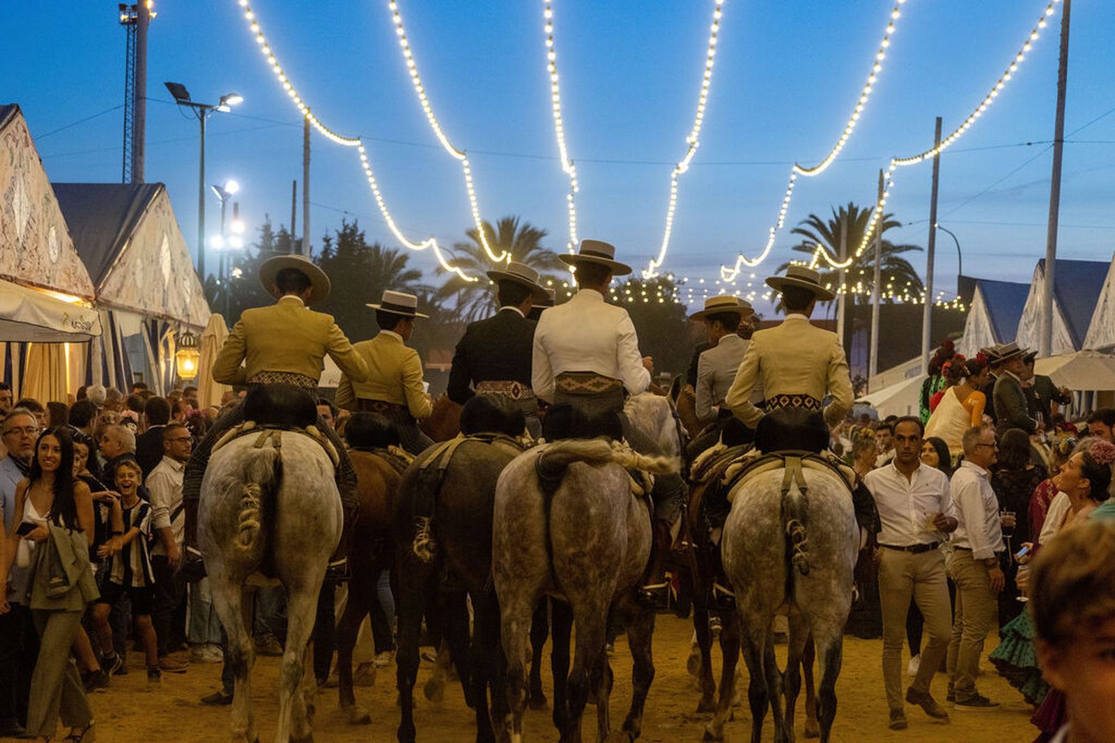 La Feria del Caballo en la noche del sábado.