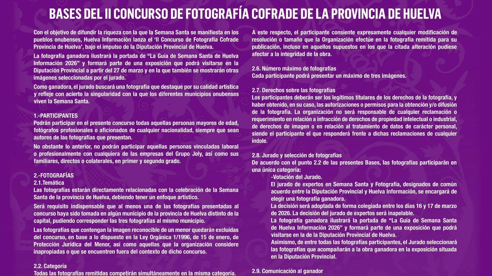 Bases del Concurso.