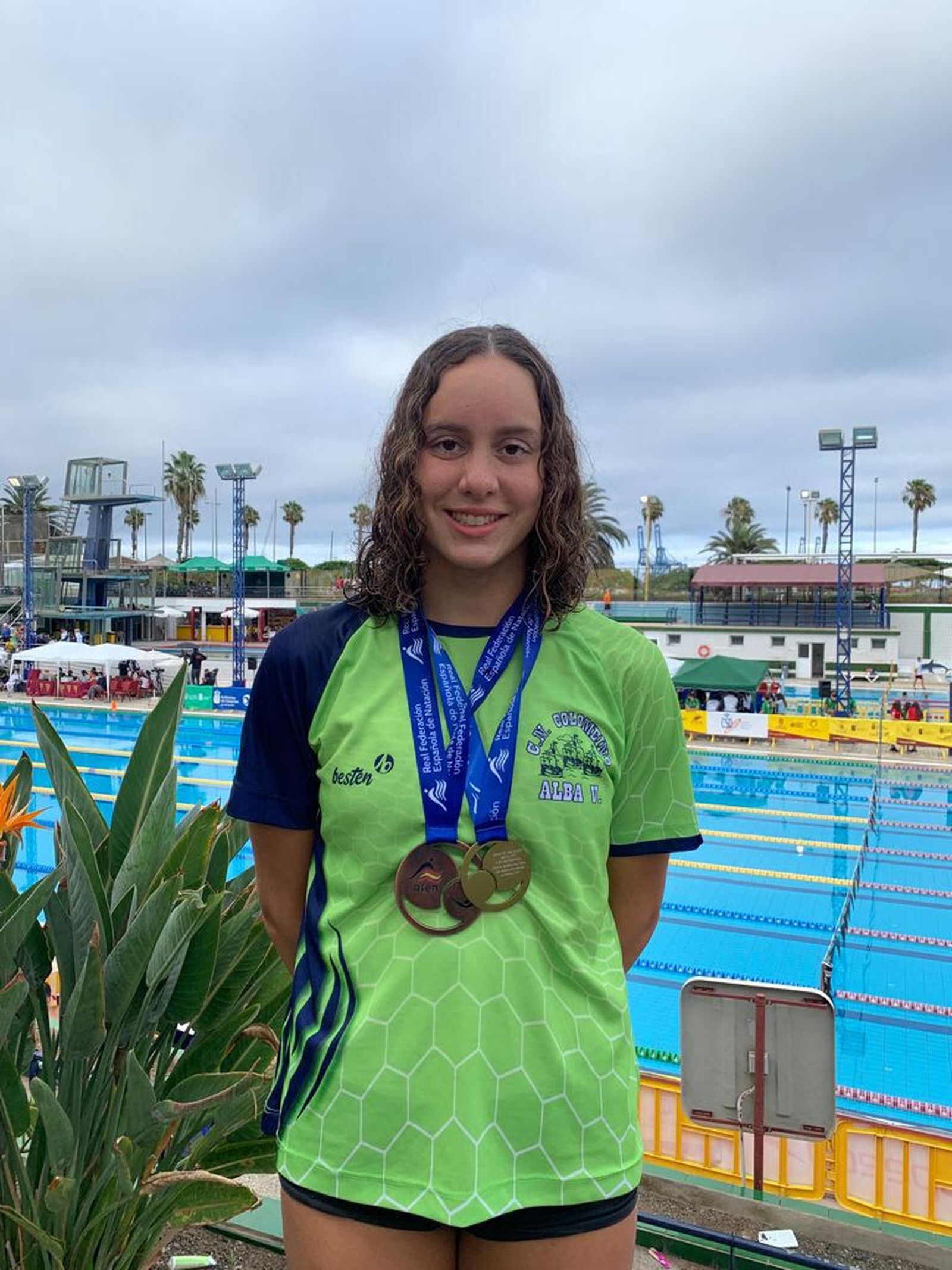 La nadadora onubense del CN Colombino Alba Vázquez