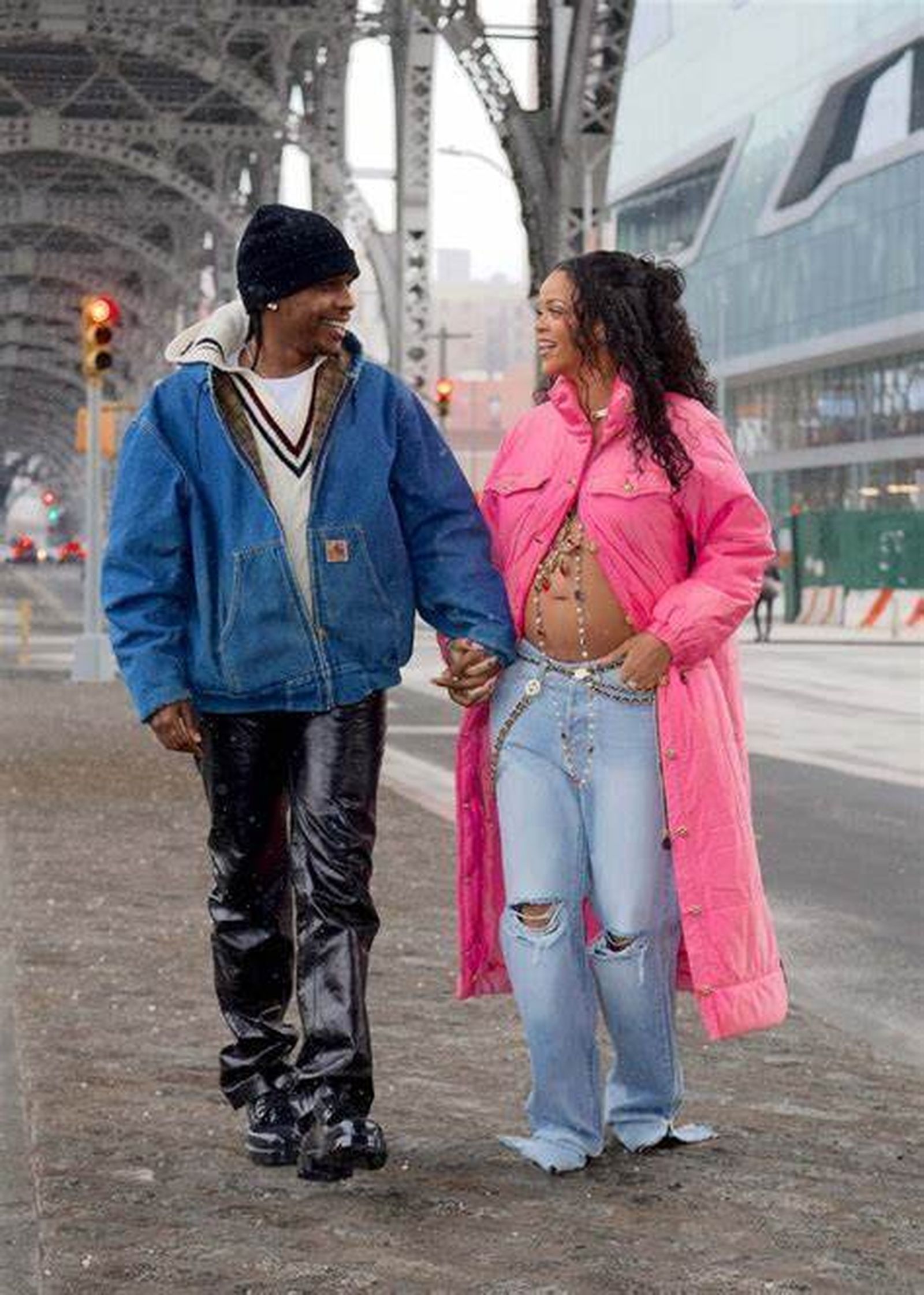 Rihanna y ASAP Rocky, el último 31 de enero cuando hicieron público el embarazo.