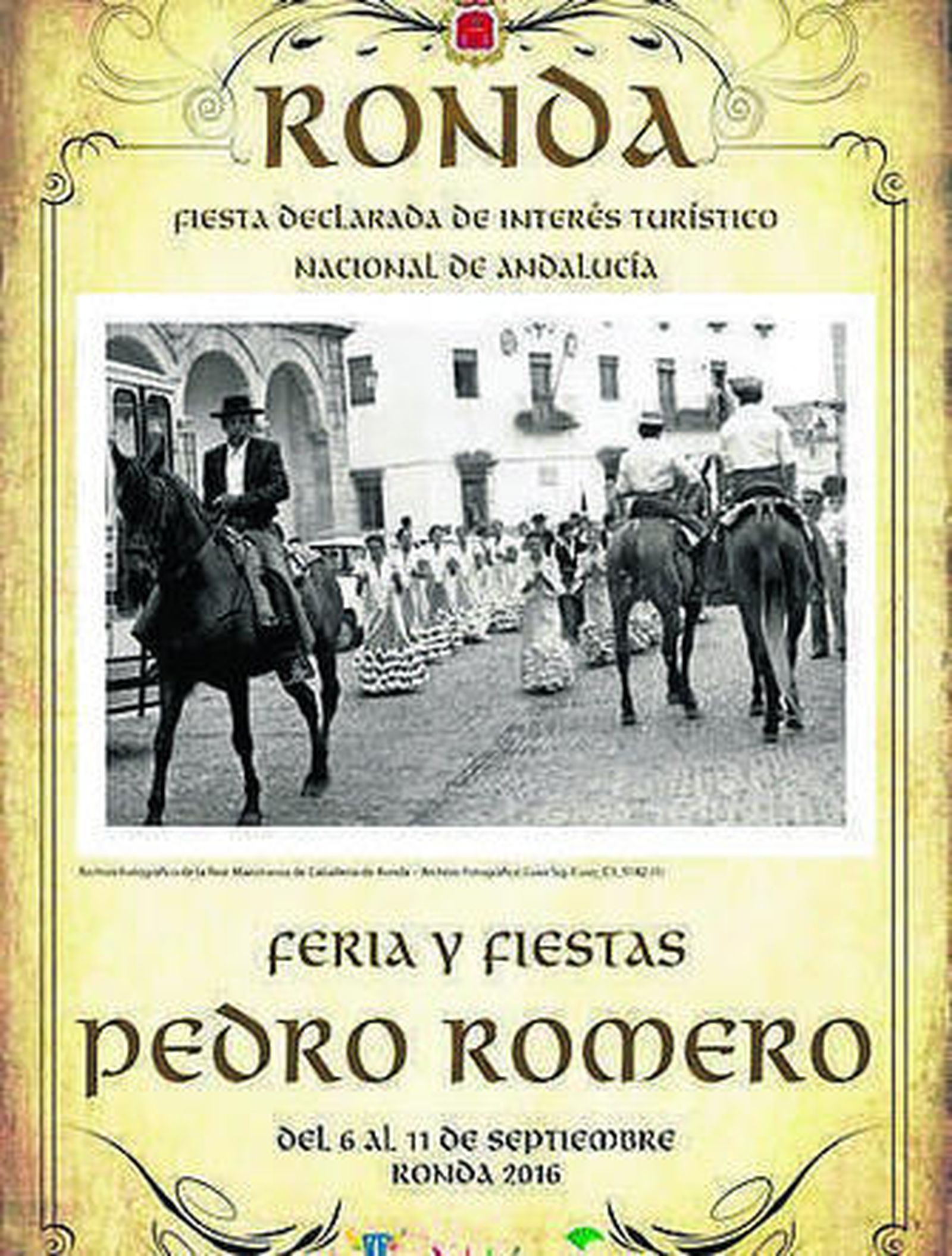 El cartel de los festejos.