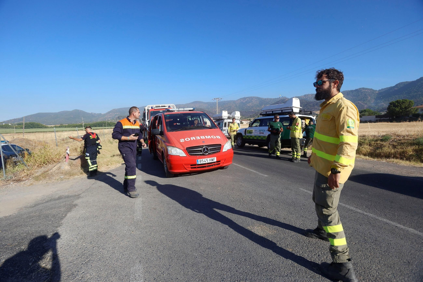 Las imágenes del incendio forestal de la Sierra de Córdoba