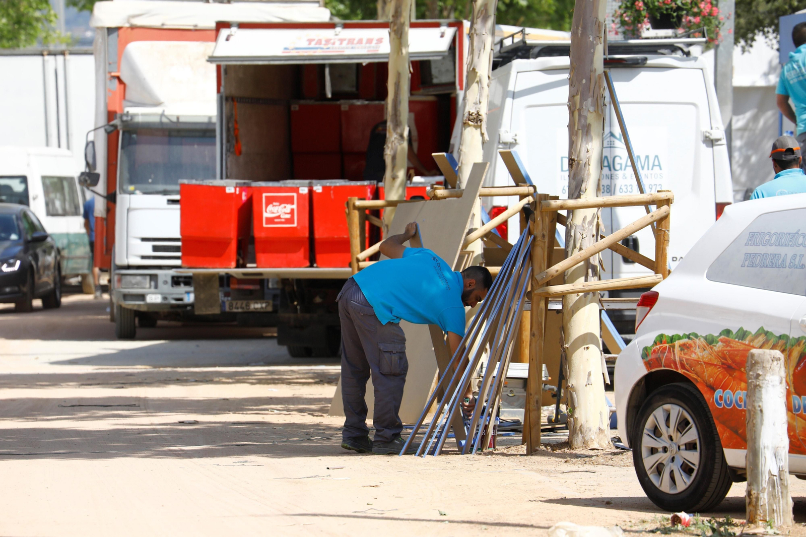 Todo listo en recinto ferial de El Arenal, en imágenes
