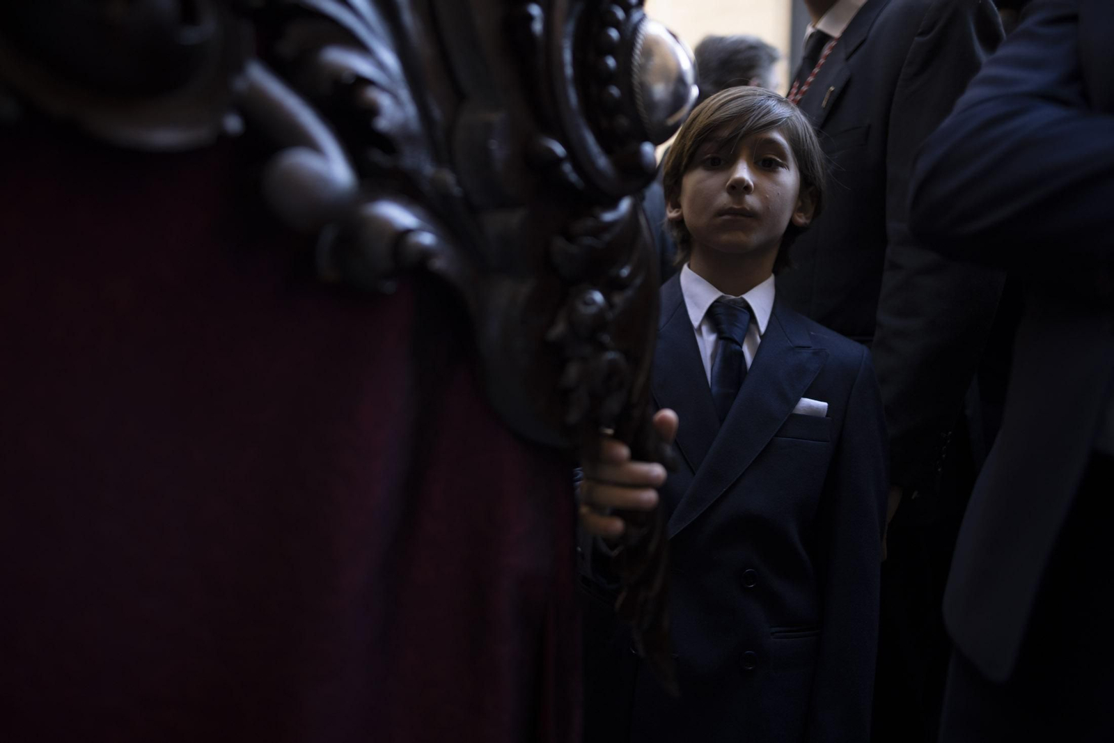 Imágenes de la salida extraordinaria de La Borriquita por las calles de Huelva