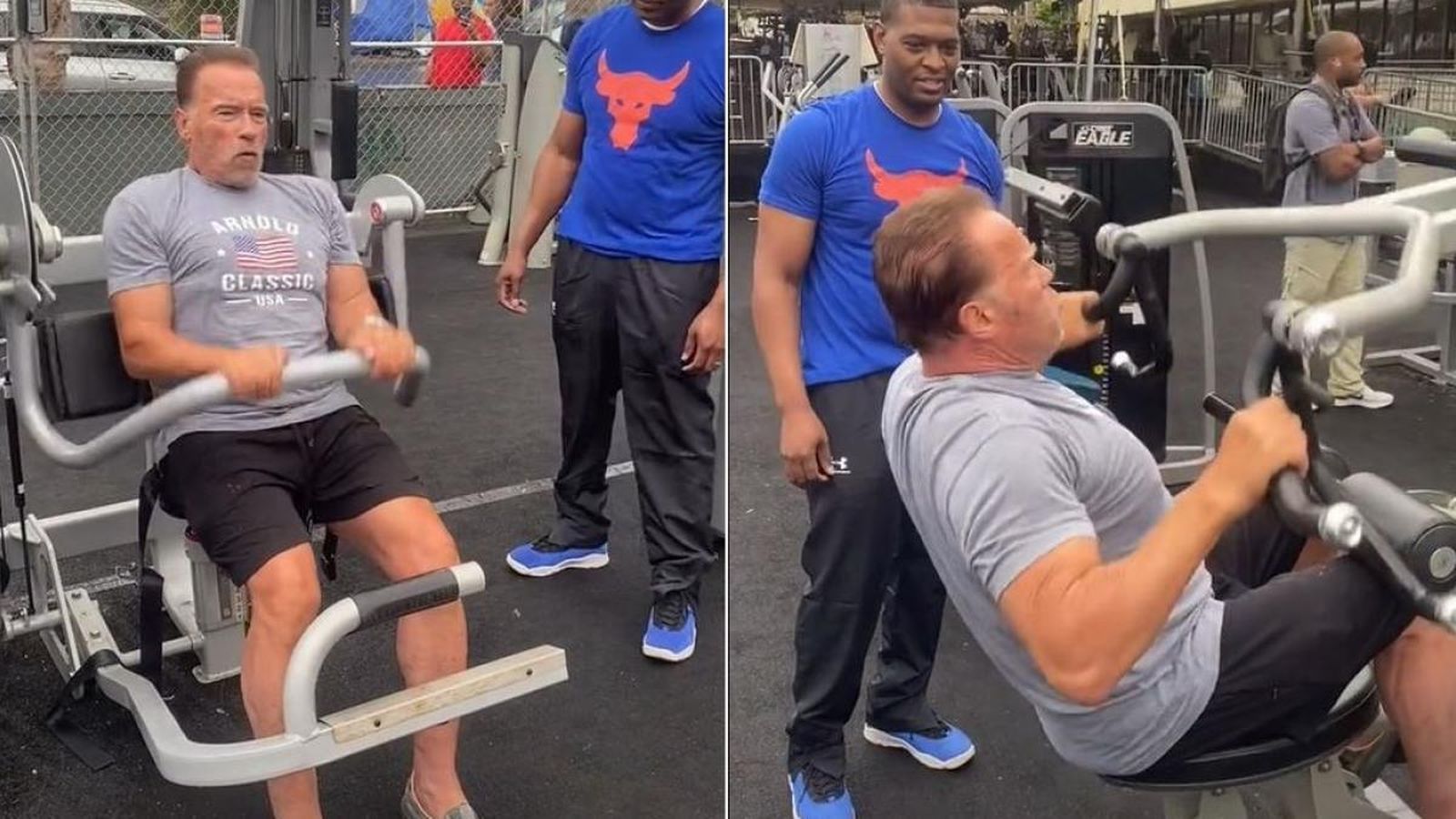 El reconocido actor lleva entrenando con pesas más de 60 años.