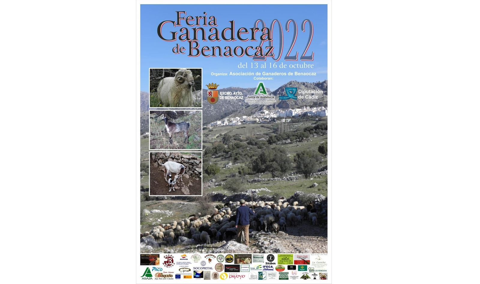 Cartel de la IX Feria Ganadera de Benaocaz
