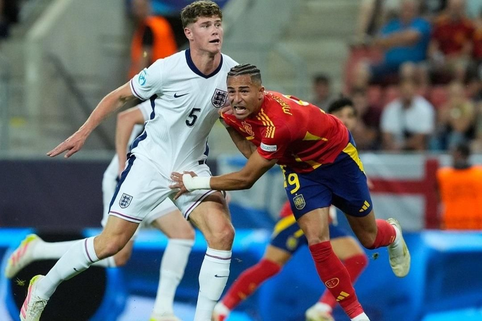 Mateo Joseph, el principal refuerzo del Mallorca en un partido con la selección sub 21.
