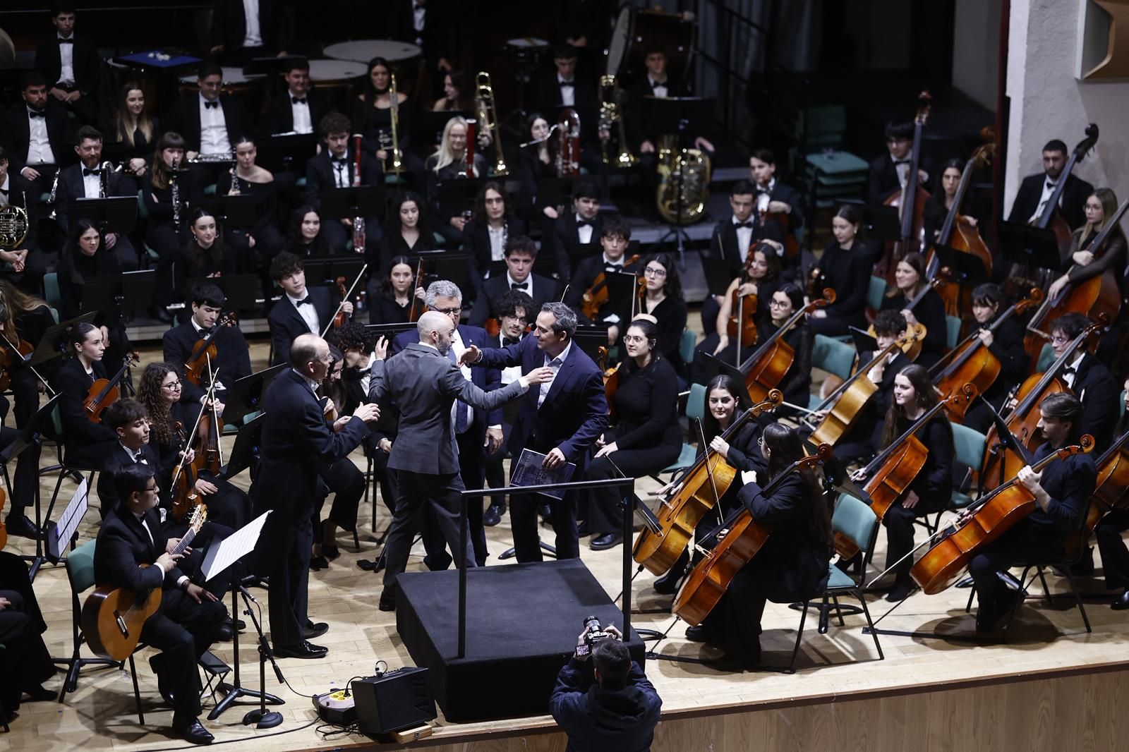 Las fotos de la presentación del nuevo himno del Málaga CF en el Conservatorio Superior de Málaga