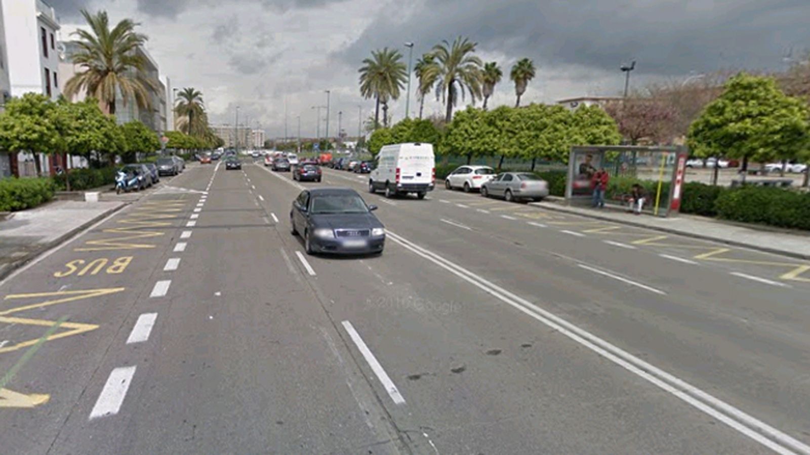 La calle Clemente Hidalgo donde tuvo lugar el robo.