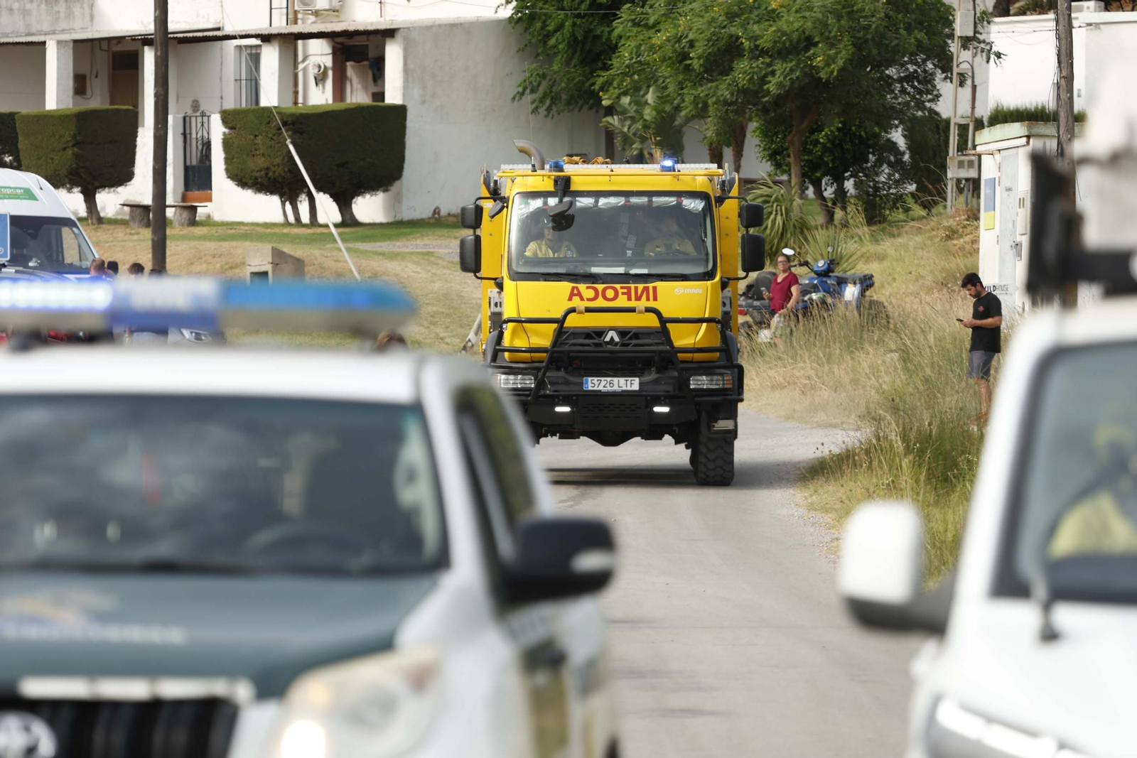 Las fotos del incendio forestal entre la Torre y Valdevaqueros en Tarifa