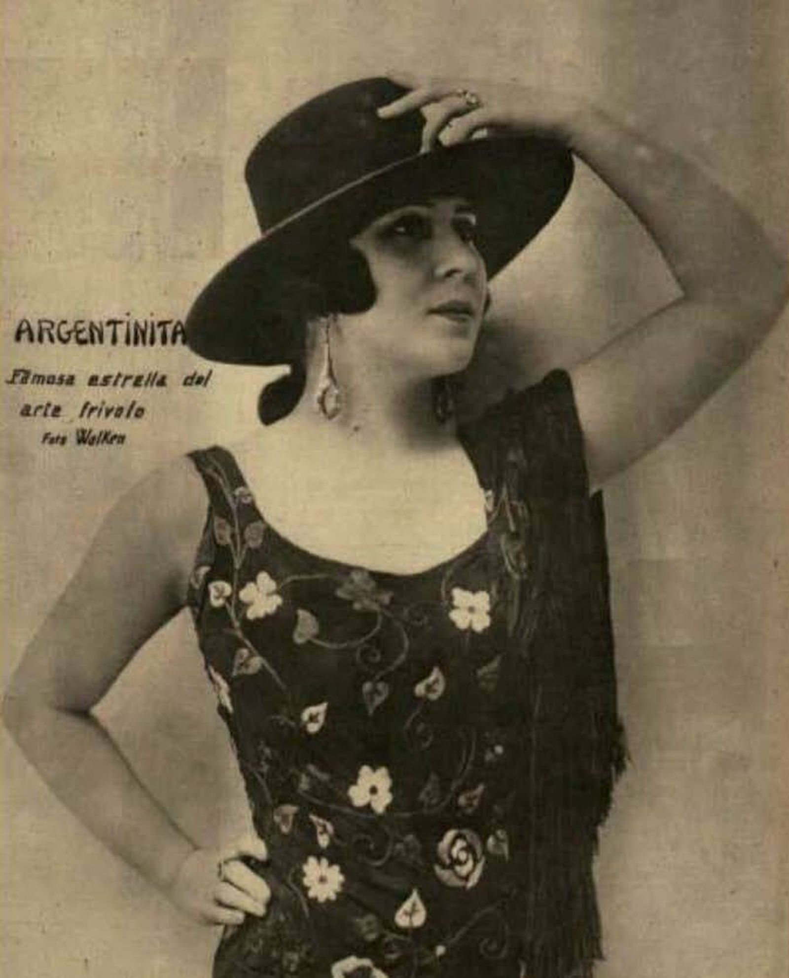 La Argentinita, “famosa estrella del arte frívolo”.