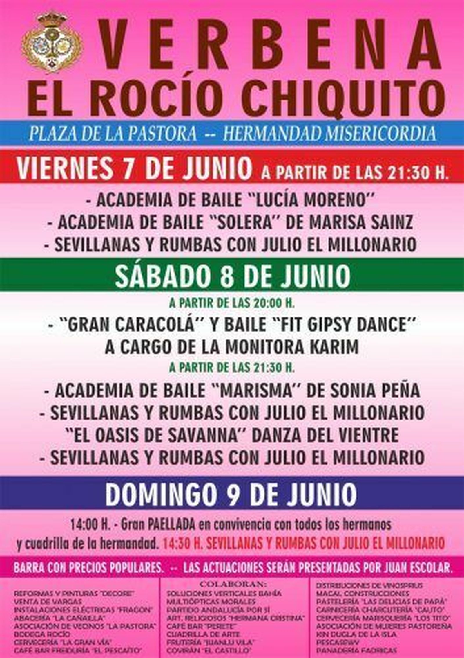 Cartel de la verbena de la Misericordia.