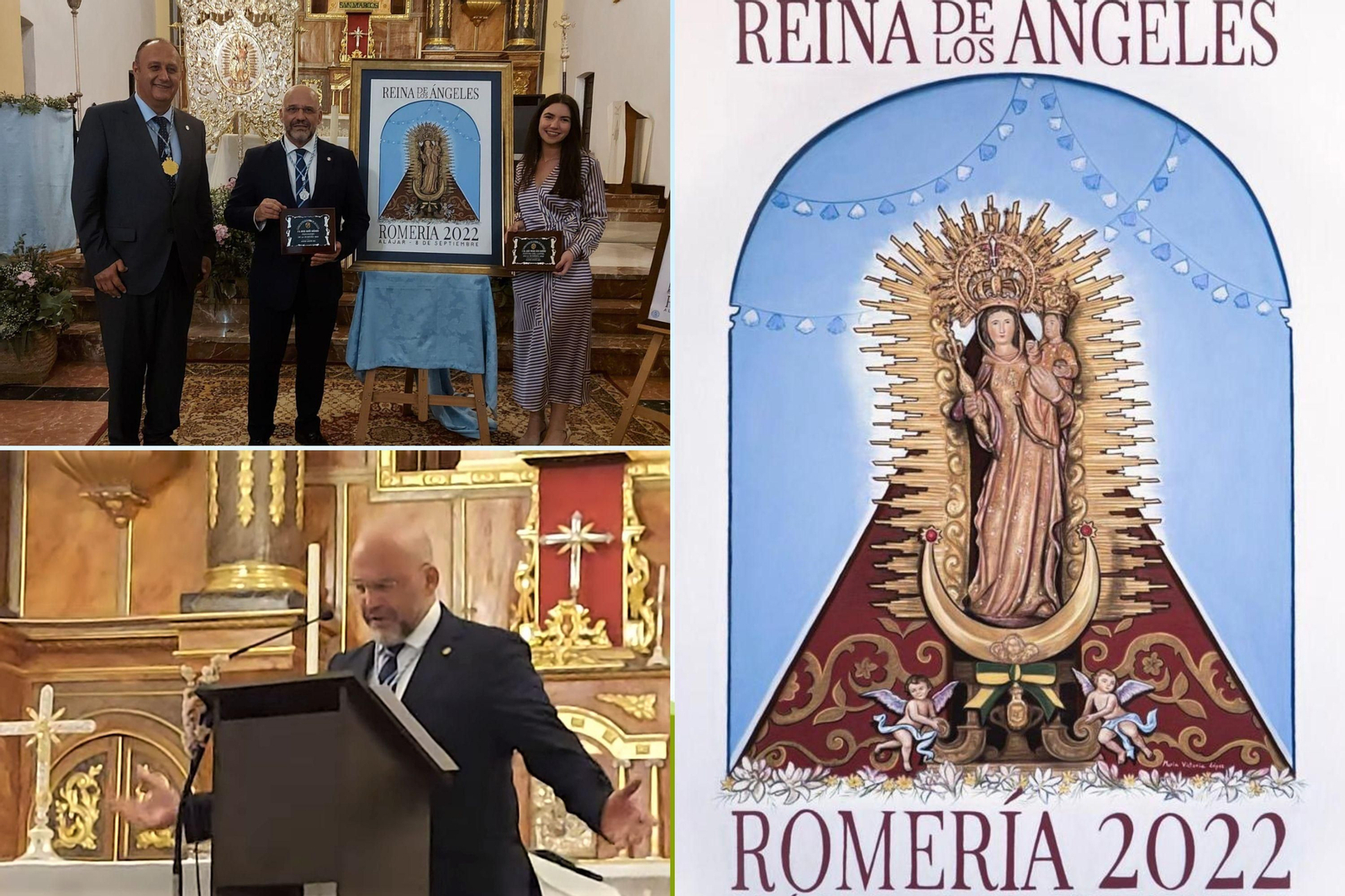 El emotivo pregón a la Reina de los Ángeles en Alájar