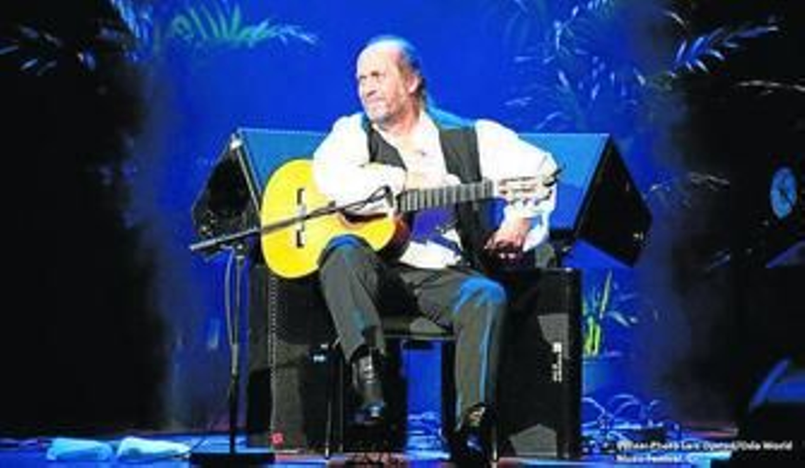 Paco de Lucía en concierto.