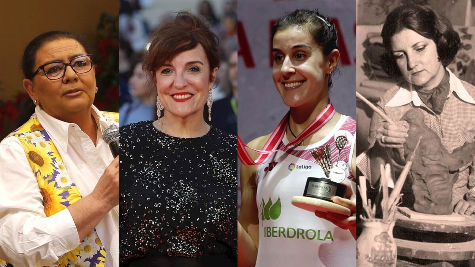 Los alumnos del proyecto de igualdad 'Merezco una calle' proponen una calle en Sevilla para María del Monte, Elvira Lindo, Carolina Marín y Amparo Ruiz de Luna.