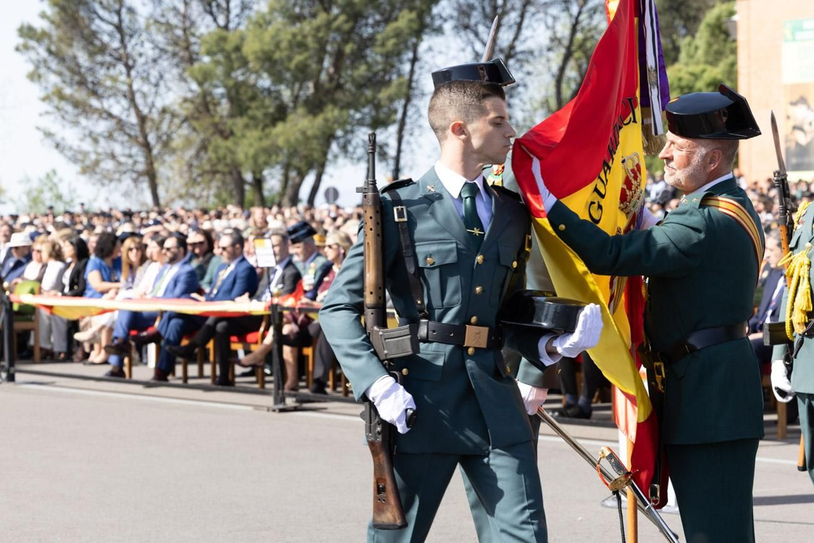 Acto de jura de bandera de la 130ª promoción de guardias civiles de la Academia de Baeza