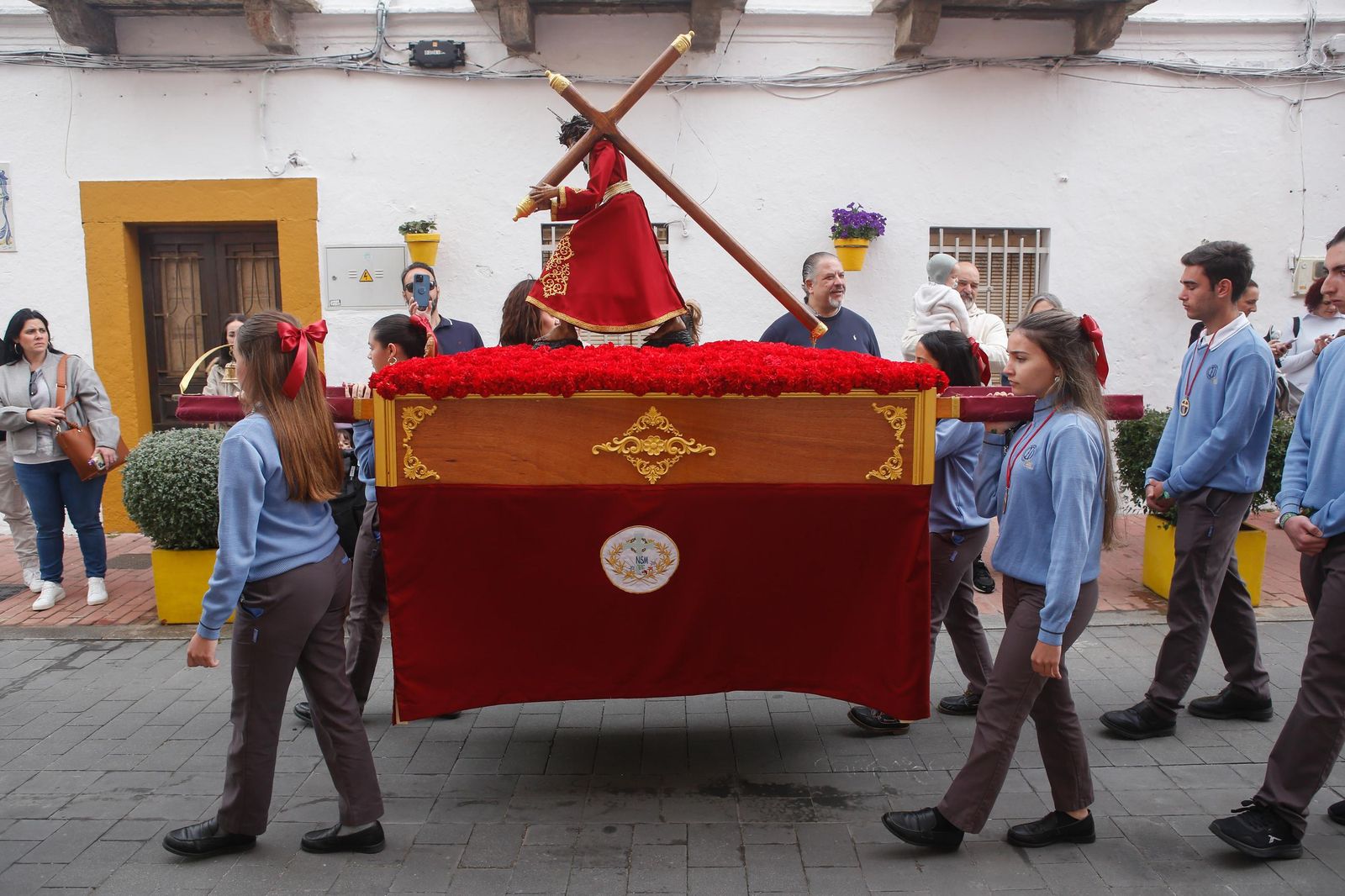 Fotos de la procesión infantil del colegio Nuestra Señora de los Milagros de Algeciras