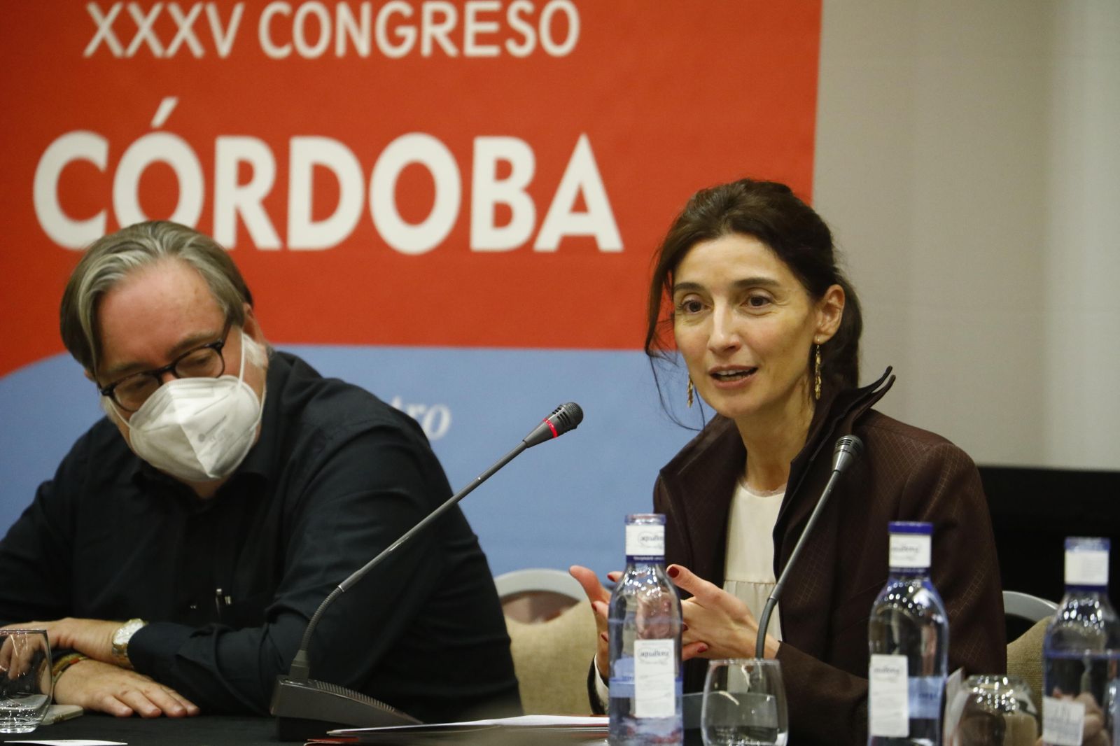 La ministra Pilar Llop, durante su participación en el Congreso de la Unión Progresista de Fiscales.