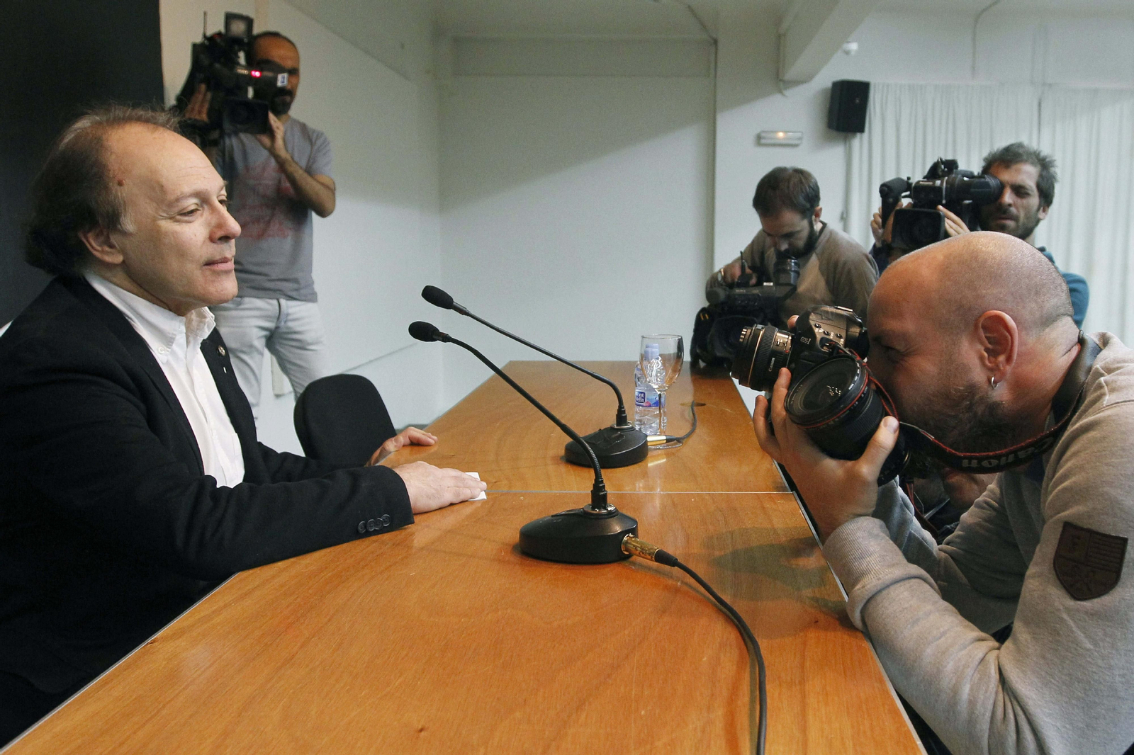 Javier Marías, cuando rechazó el Premio Nacional de Narrativa en 2012.