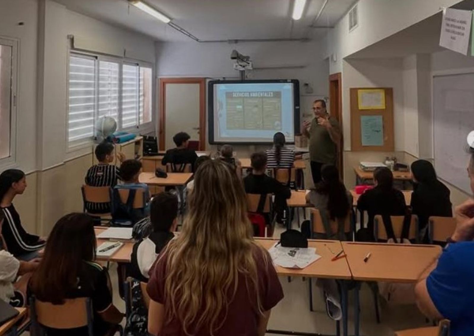 Charla a los escolares del CEIP Virgen del Mar, en Cabo de Gata.