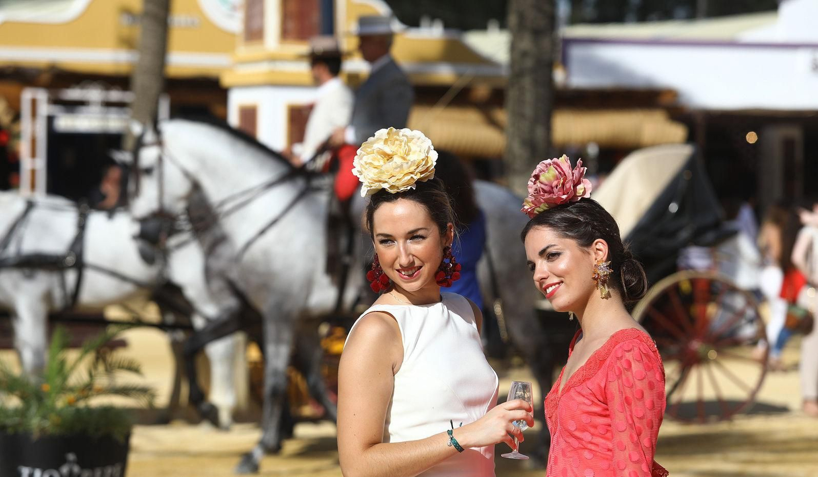 Dos jóvenes, en la Feria del Caballo de 2019. Dos jóvenes, en la Feria del Caballo de 2019.