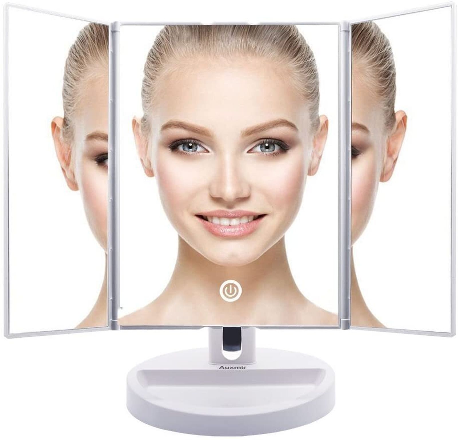 El espejo de maquillaje profesional con luz LED