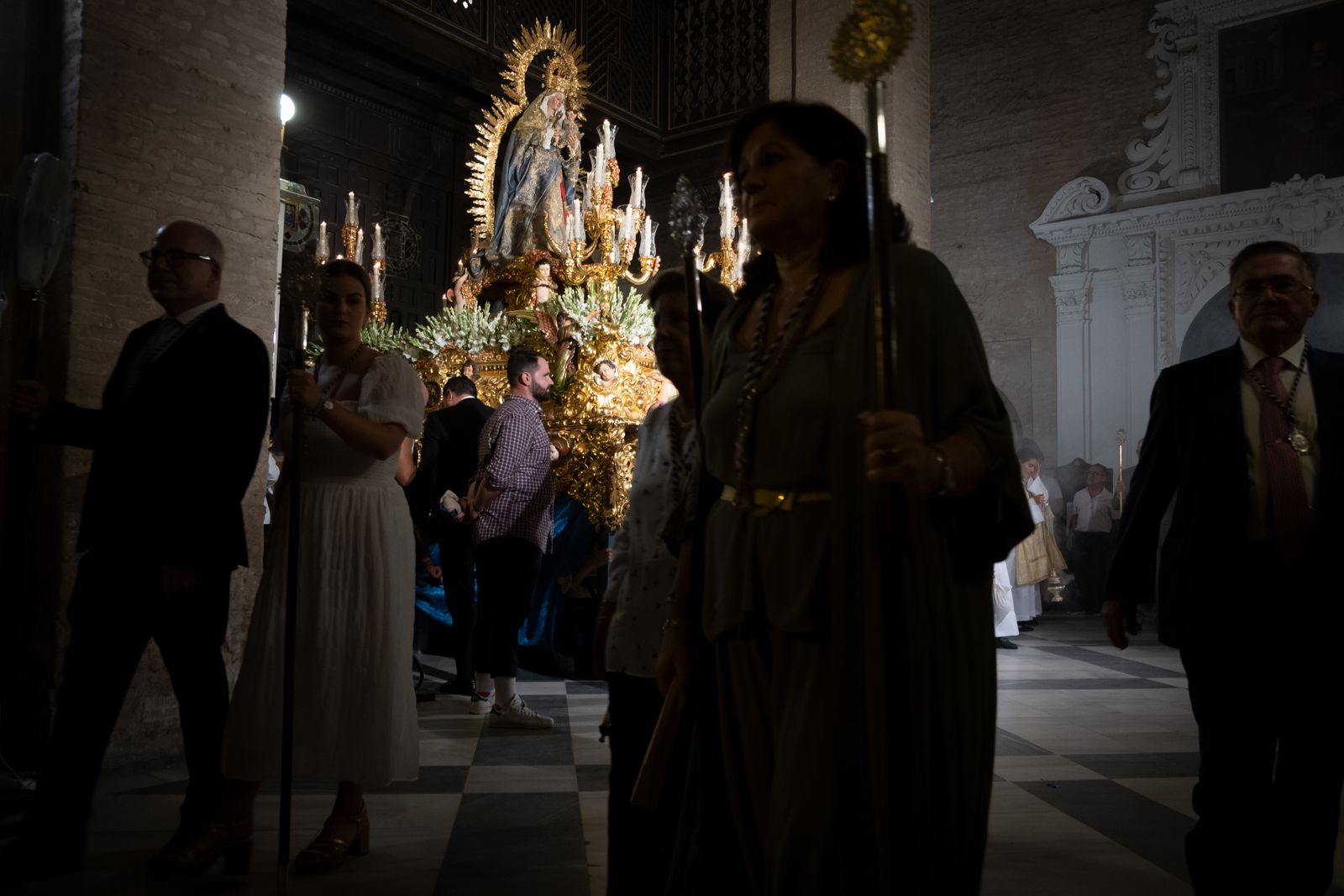 Las imágenes de la procesión de la Virgen de la Luz, en San Esteban