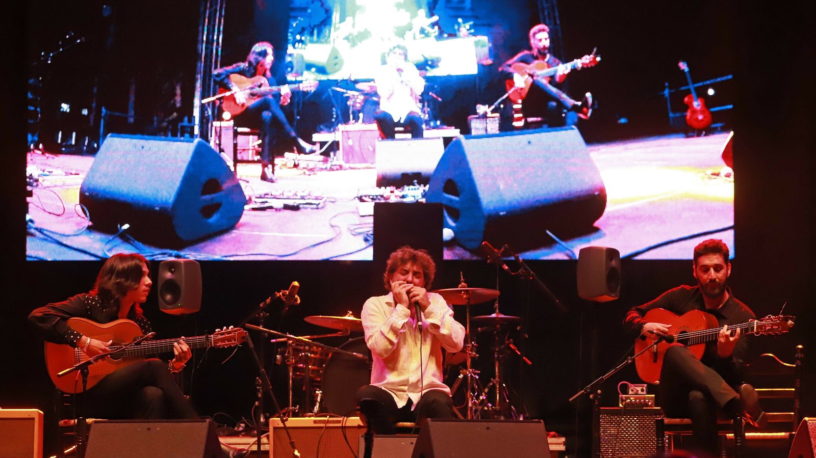 Las mejores fotos del concierto de Raimundo Amador, José del Tomate, Antonio Serrano y Antonio Sánchez en Algeciras