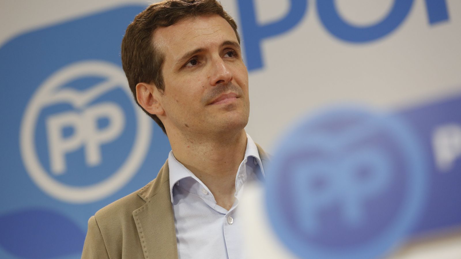 Pablo Casado, sede del PP en Granada