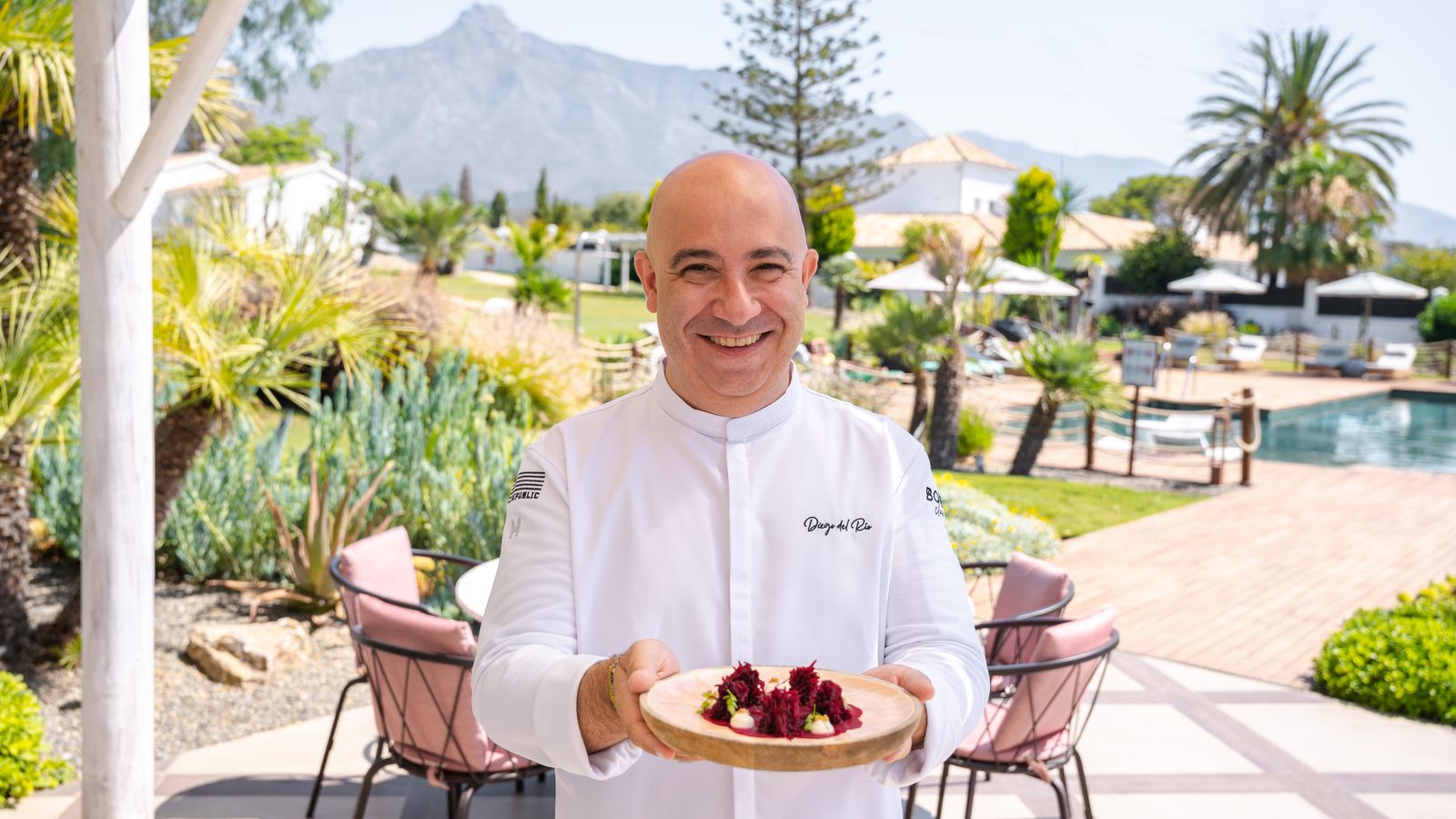 El chef Diego del Río en Boho Club Marbella