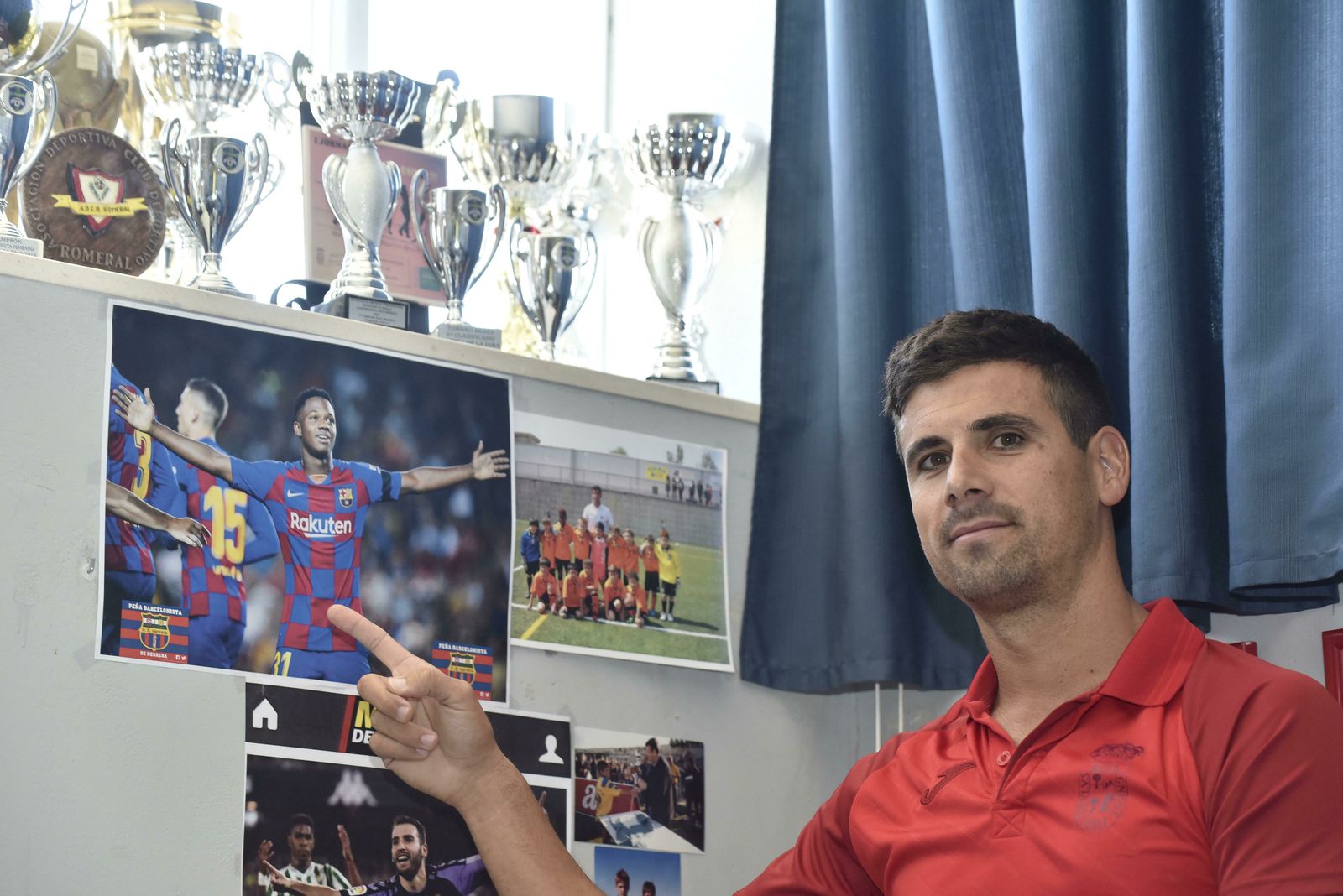 Jordi Figueroa, director de la Esscuela de Fútbol de Herrera, fue el primer preparador de Ansu Fati.