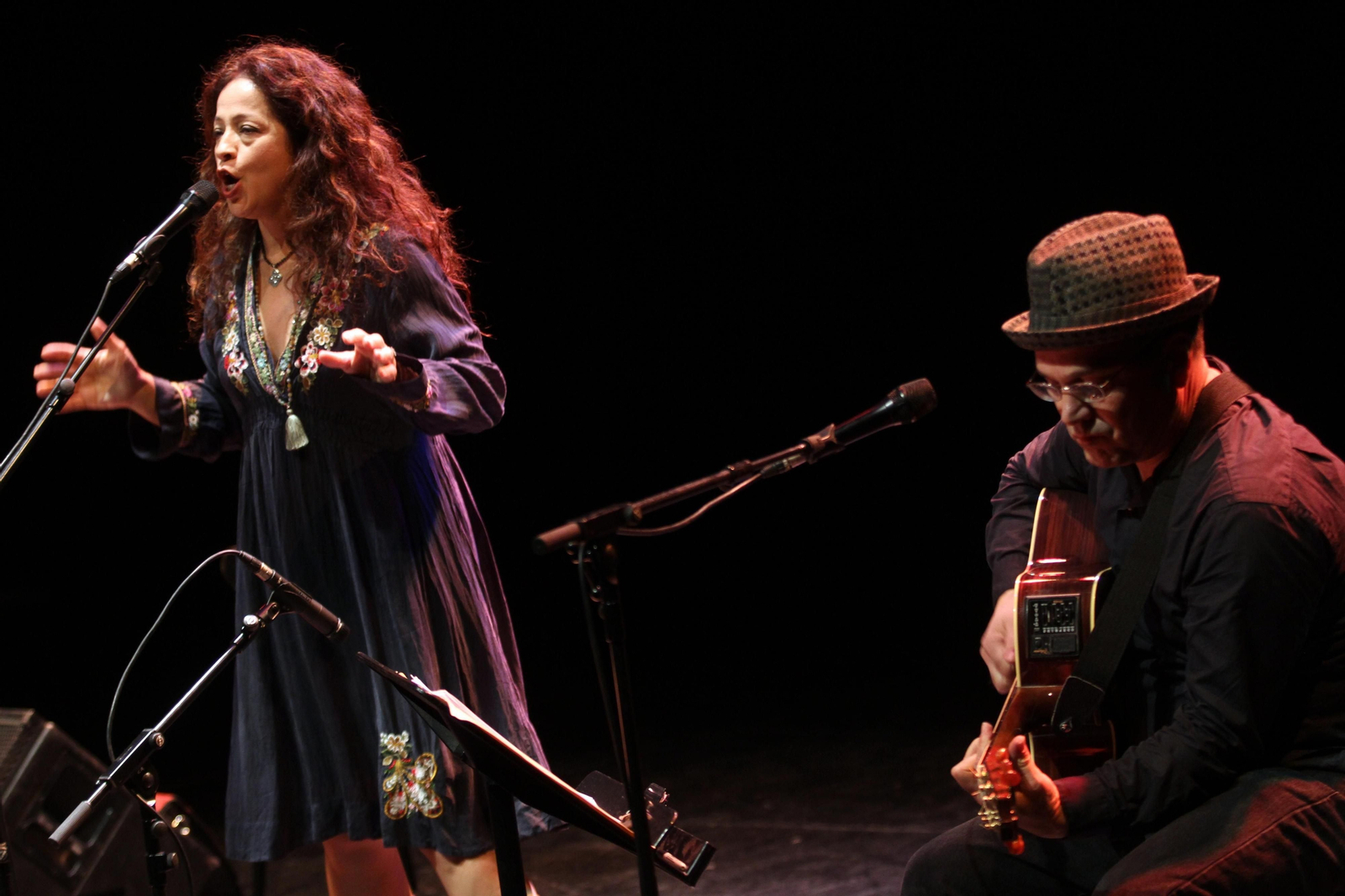 Dena Derose y Doris Cales durante una edición del Ciclo Joven de Jazz de la UMA.