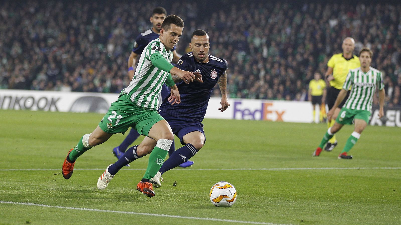 Las imágenes del Betis-Olympiacos