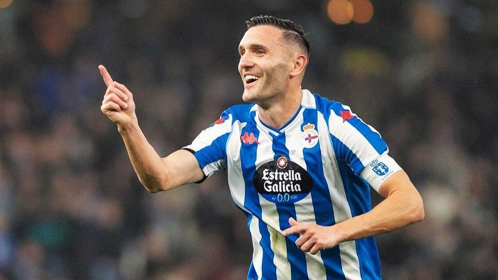 Lucas Pérez durante un partido con el Deportivo de La Coruña